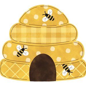 Two Bee Signs - Perfect for a Wreath or DIY Project